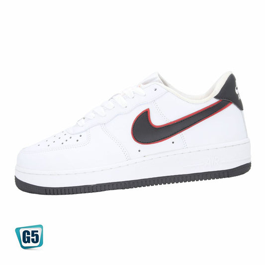 CALZADO URBANO MOD. AF1MA COLOR BLANCO/NEGRO/ROJO