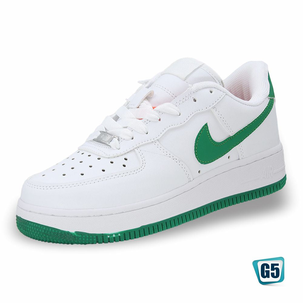 CALZADO URBANO REP NIK AIR FORC AF1MA COLOR BLANCO VERDE