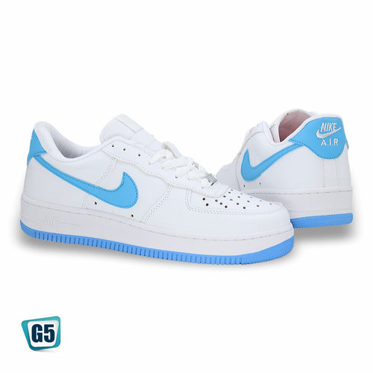 CALZADO URBANO REP NIK AIR FORC AF1MA COLOR BLANCO OCEAN
