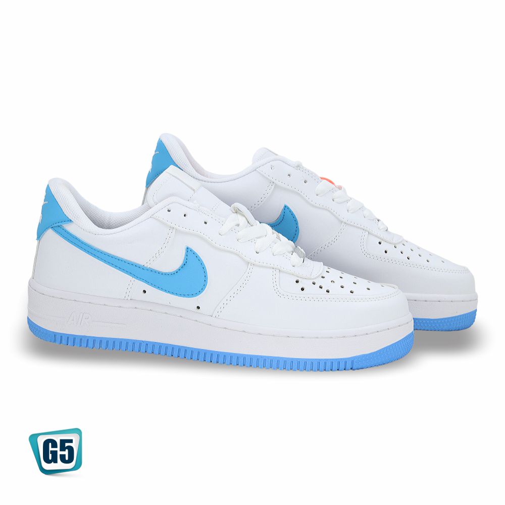 CALZADO URBANO REP NIK AIR FORC AF1MA COLOR BLANCO OCEAN