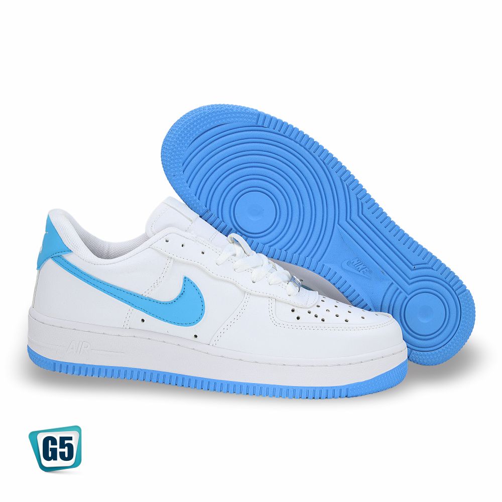 CALZADO URBANO REP NIK AIR FORC AF1MA COLOR BLANCO OCEAN