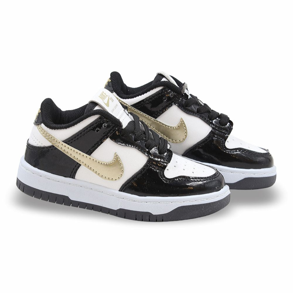 CALZADO URBANO REPLICA NIK DUNKC EST. 6000G COLOR CH NEGRO BLANCO ORO