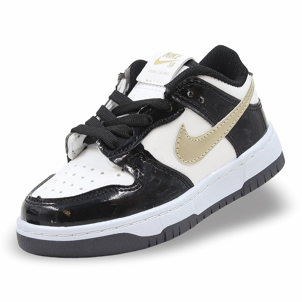 CALZADO URBANO REPLICA NIK DUNKC EST. 6000G COLOR CH NEGRO BLANCO ORO