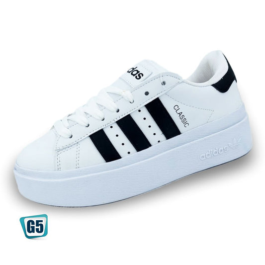CALZADO URBANO CLASSIC BLANCO NEGRO
