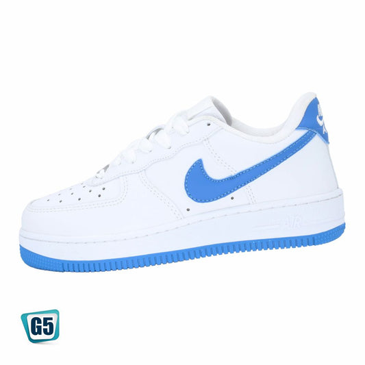 CALZADO URBANO MOD. AF1MA COLOR BLANCO TURQUEZA