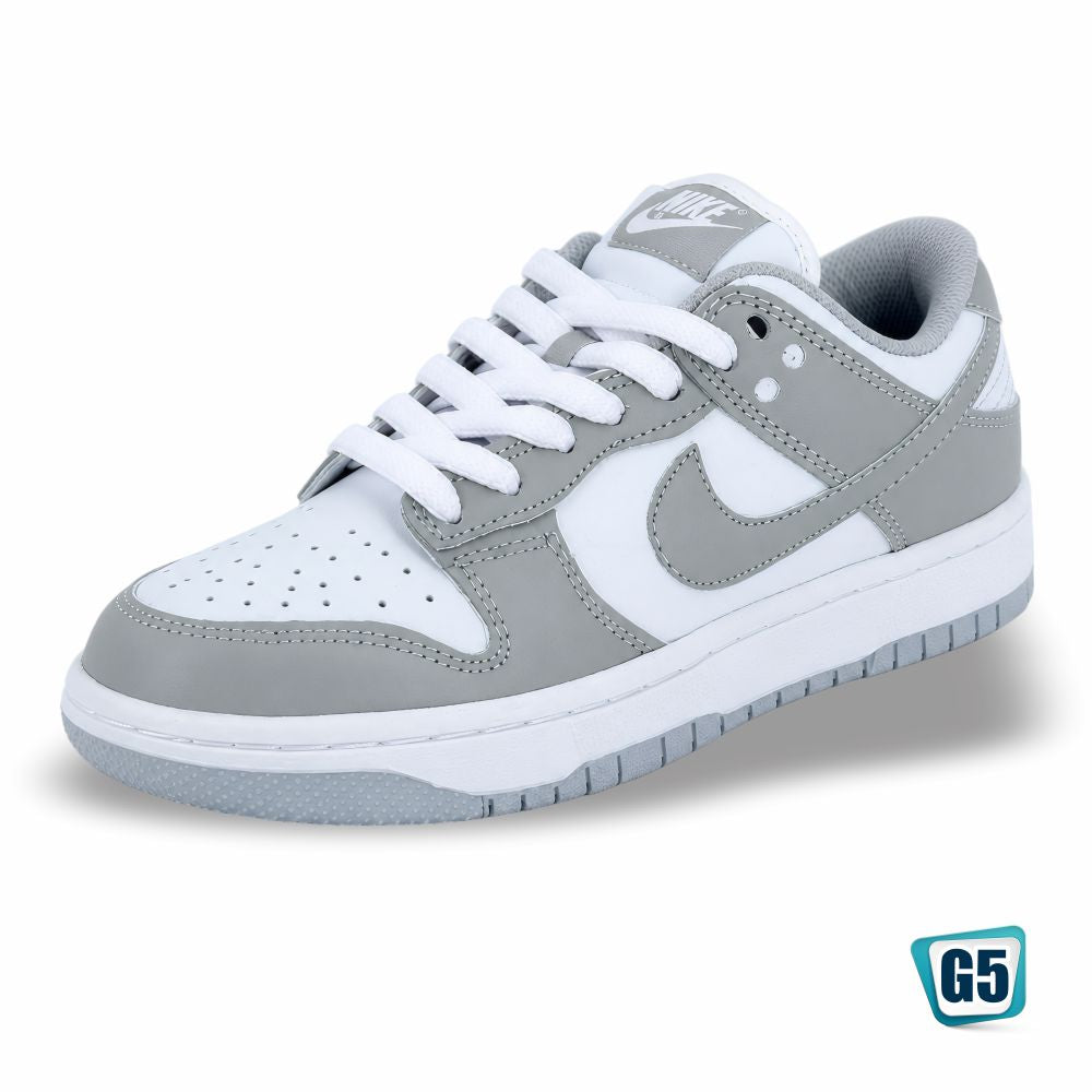 CALZADO URBANO MOD. DUNKG1 COLOR GRIS BLANCO