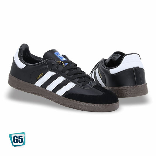 CALZADO URBANO REPLICA SAMBA COLOR BLANCO NEGRO