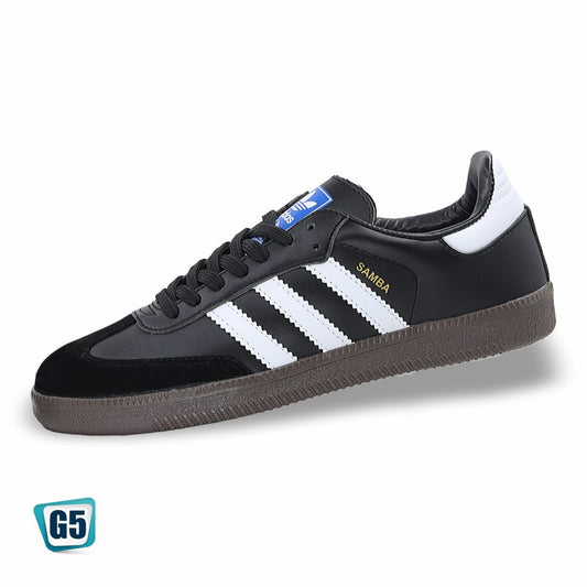 CALZADO URBANO REPLICA SAMBA COLOR BLANCO NEGRO