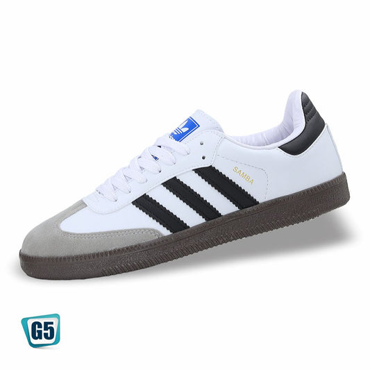 CALZADO URBANO REPLICA SAMBA COLOR BLANCO-NEGRO