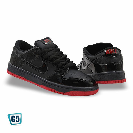 CALZADO URBANO REPLICA NIK DUNK G1 COLOR NEGRO ROJO