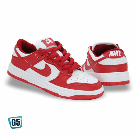 CALZADO URBANO REPLICA NIK DUNK G1 COLOR BLANCO ROJO
