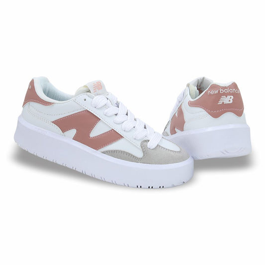 CALZADO URBANO REPLICA NEW BALANCE  MOD CT302G COLOR BLANCO CORAL GRIS