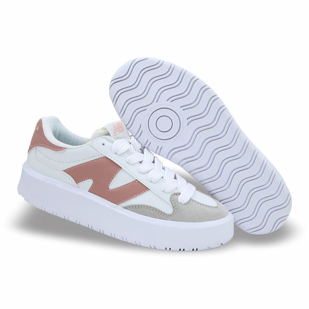 CALZADO URBANO REPLICA NEW BALANCE  MOD CT302G COLOR BLANCO CORAL GRIS