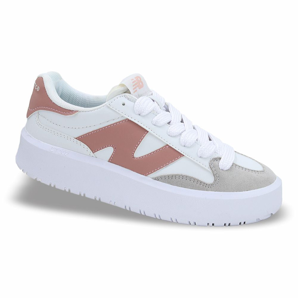 CALZADO URBANO REPLICA NEW BALANCE  MOD CT302G COLOR BLANCO CORAL GRIS