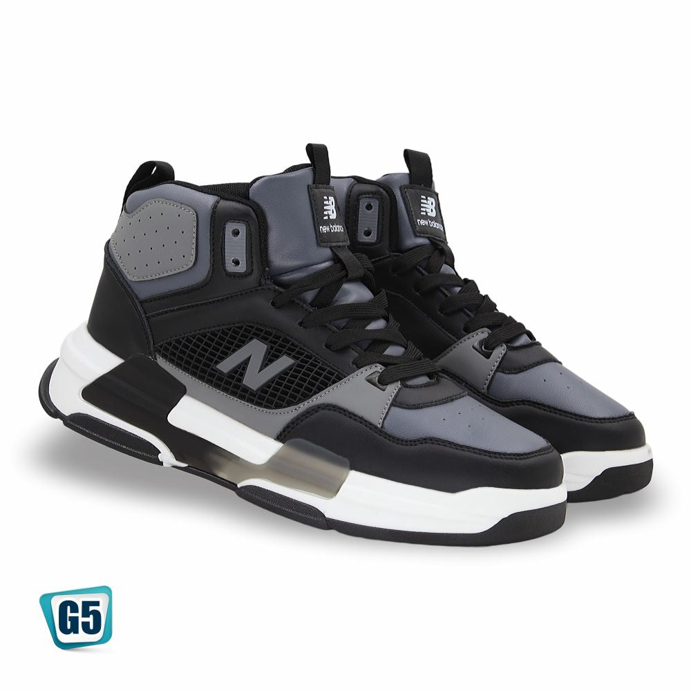 CALZADO URBANO MOD. 2327 REPLICA NEW BALANC COLOR NEGRO GRIS BLANCO
