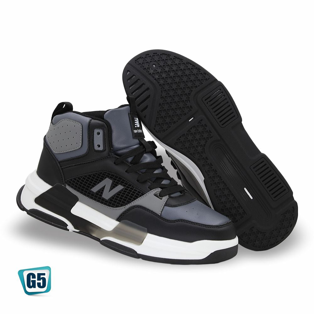 CALZADO URBANO MOD. 2327 REPLICA NEW BALANC COLOR NEGRO GRIS BLANCO