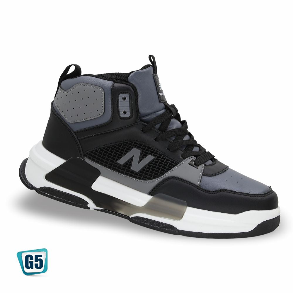 CALZADO URBANO MOD. 2327 REPLICA NEW BALANC COLOR NEGRO GRIS BLANCO