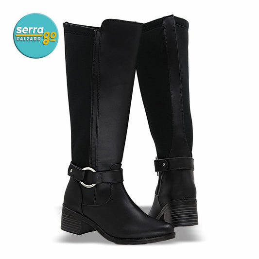 BOTA  DAMA ESTILO 8092 COLOR NEGRO