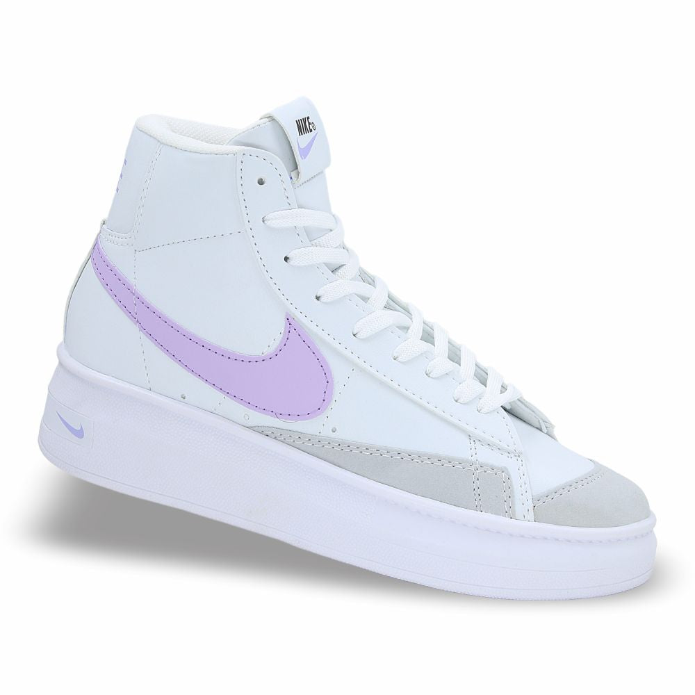 CALZADO URBANO REPLICA NIK BLAZER MID L20 COLOR BLANCO LILA