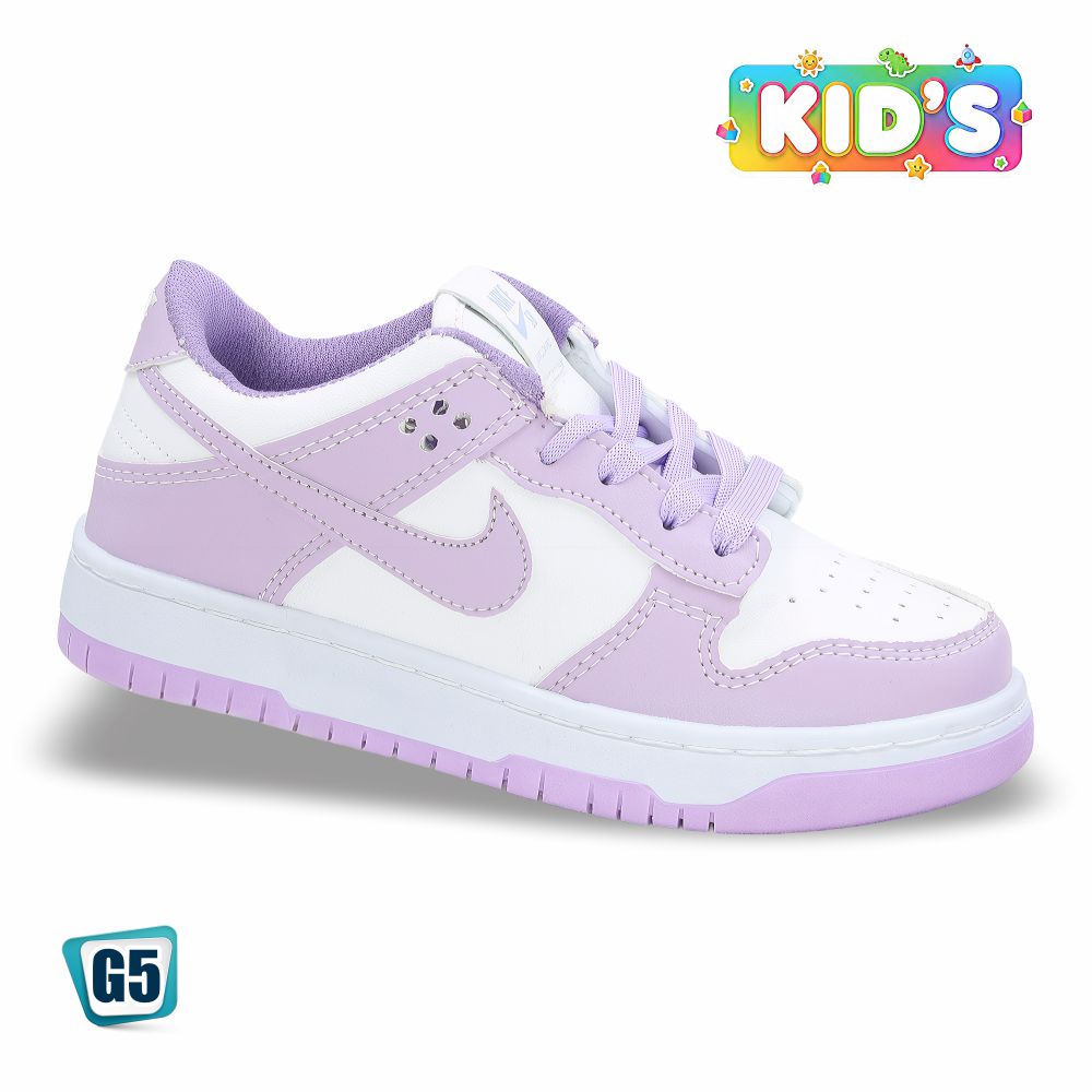 CALZADO URBANO KID´S REP NIK AIR FORC 6000G COLOR BLANCO LILA