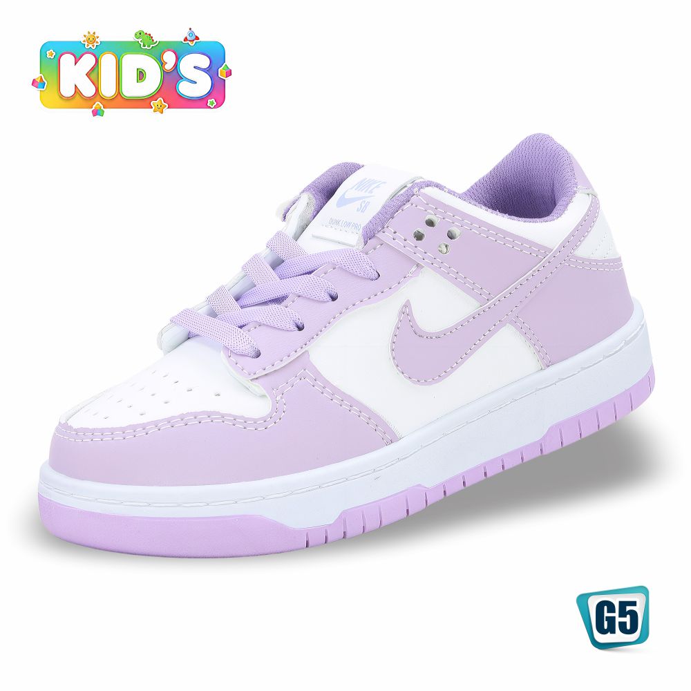 CALZADO URBANO KID´S REP NIK AIR FORC 6000G COLOR BLANCO LILA