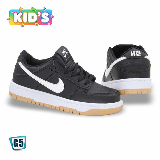 CALZADO URBANO KID´S REP NIK AIR FORC 6000G COLOR NEGRO BLANCO AMBAR