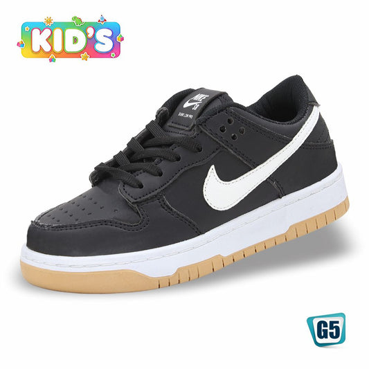 CALZADO URBANO KID´S REP NIK AIR FORC 6000G COLOR NEGRO BLANCO AMBAR