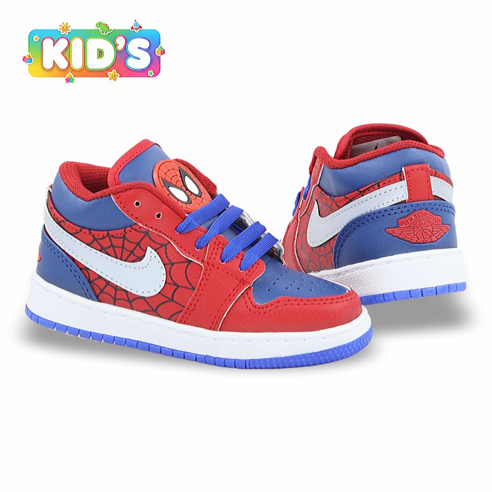 CALZADO URBANO REPLICA AIR JDAN JOR-BR COLOR SPIDER ROJO