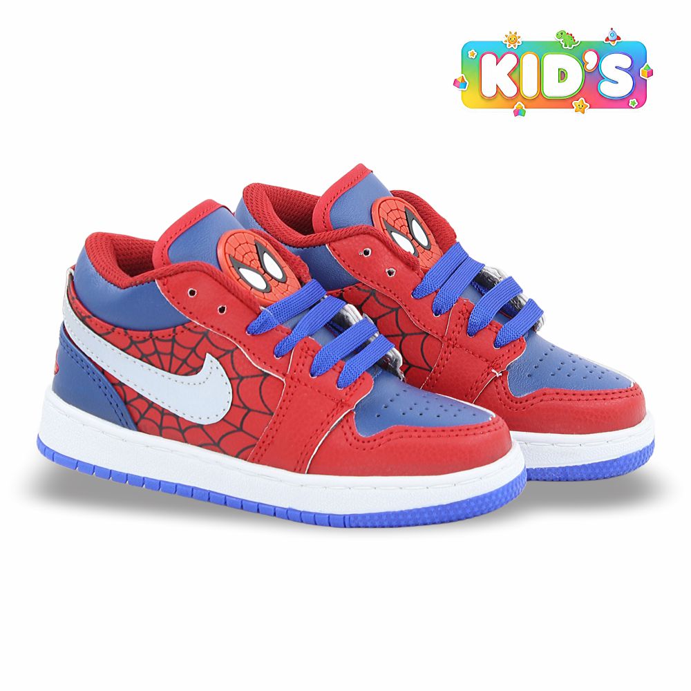 CALZADO URBANO REPLICA AIR JDAN JOR-BR COLOR SPIDER ROJO