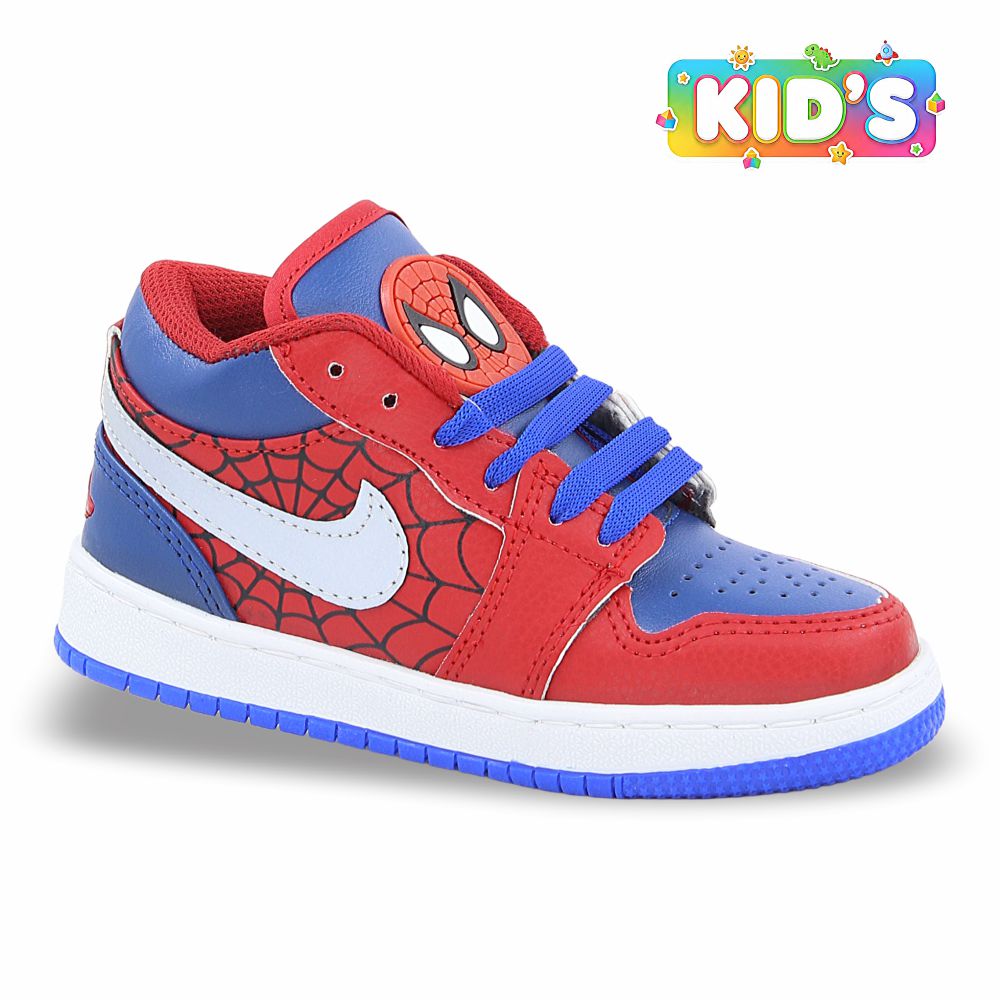 CALZADO URBANO REPLICA AIR JDAN JOR-BR COLOR SPIDER ROJO