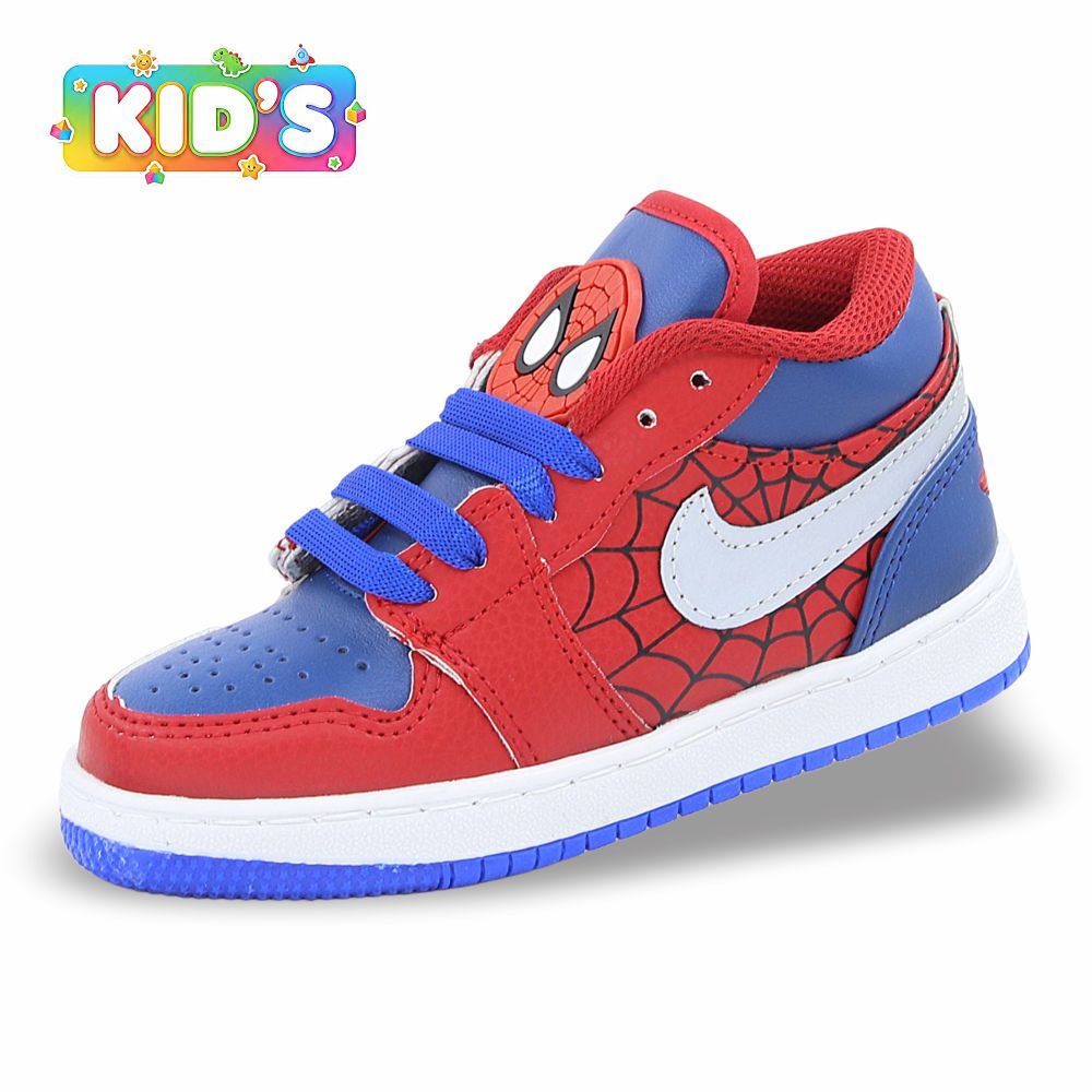 CALZADO URBANO REPLICA AIR JDAN JOR-BR COLOR SPIDER ROJO