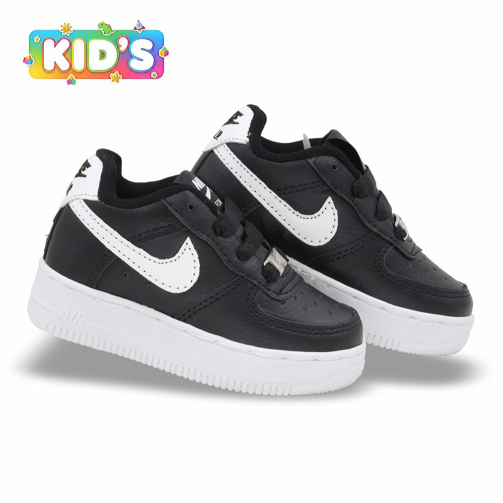 CALZADO URBANO REPLICA NIK AIR FORCE 1 L20 COLOR NEGRO BLANCO