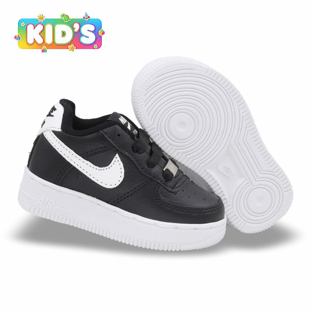 CALZADO URBANO REPLICA NIK AIR FORCE 1 L20 COLOR NEGRO BLANCO