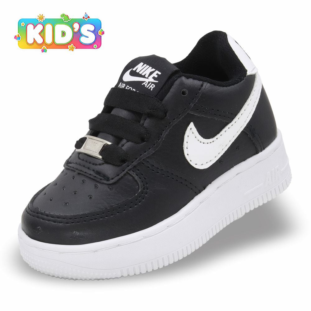 CALZADO URBANO REPLICA NIK AIR FORCE 1 L20 COLOR NEGRO BLANCO