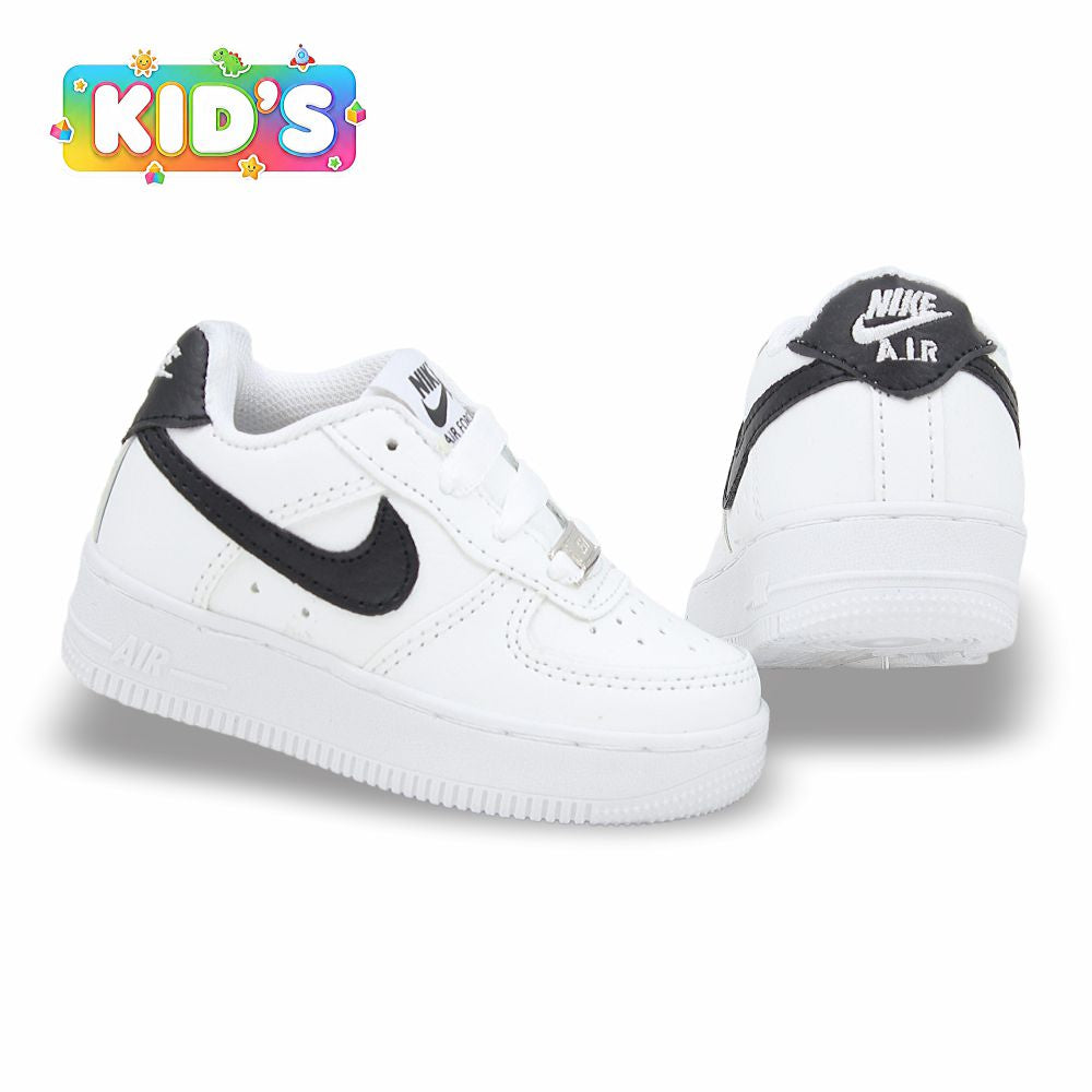 CALZADO URBANO REPLICA NIK AIR FORCE 1 L20 COLOR BLANCO NEGRO