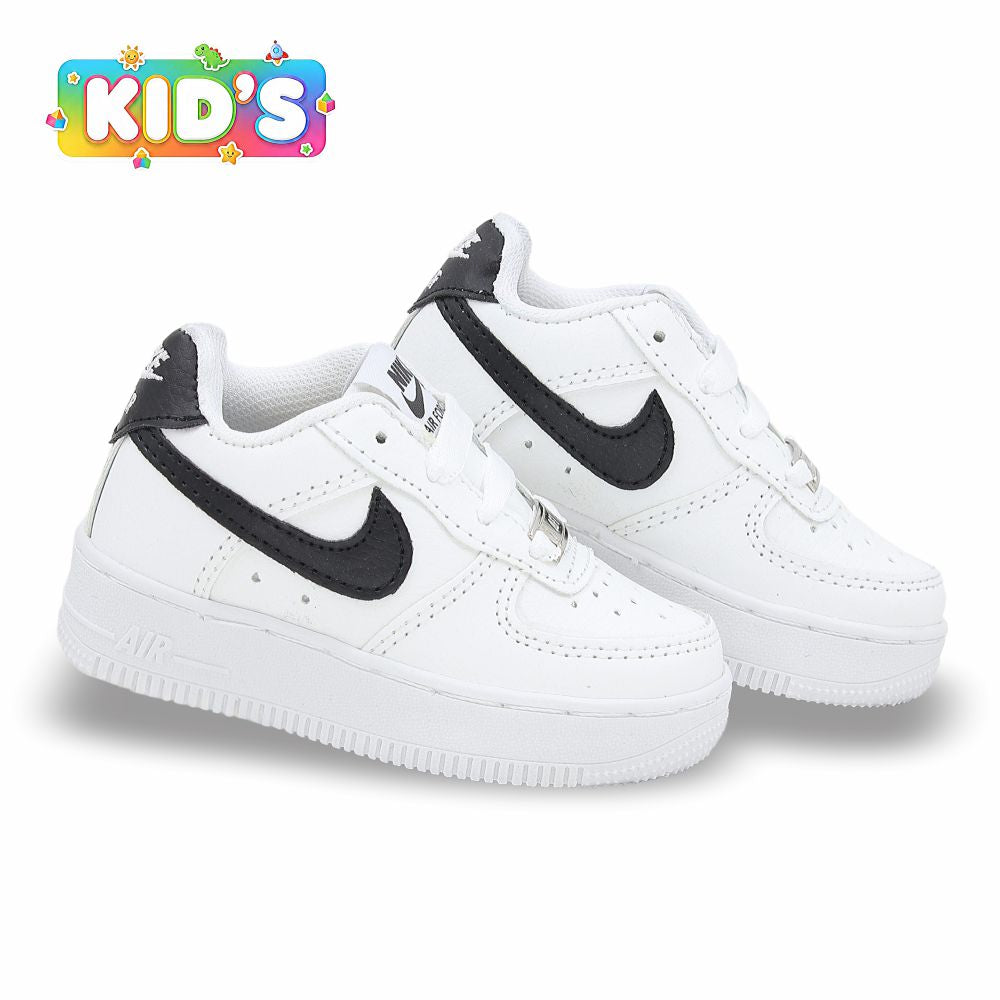 CALZADO URBANO REPLICA NIK AIR FORCE 1 L20 COLOR BLANCO NEGRO