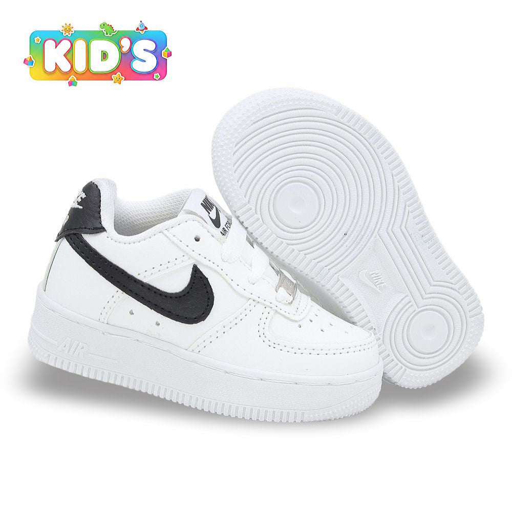 CALZADO URBANO REPLICA NIK AIR FORCE 1 L20 COLOR BLANCO NEGRO