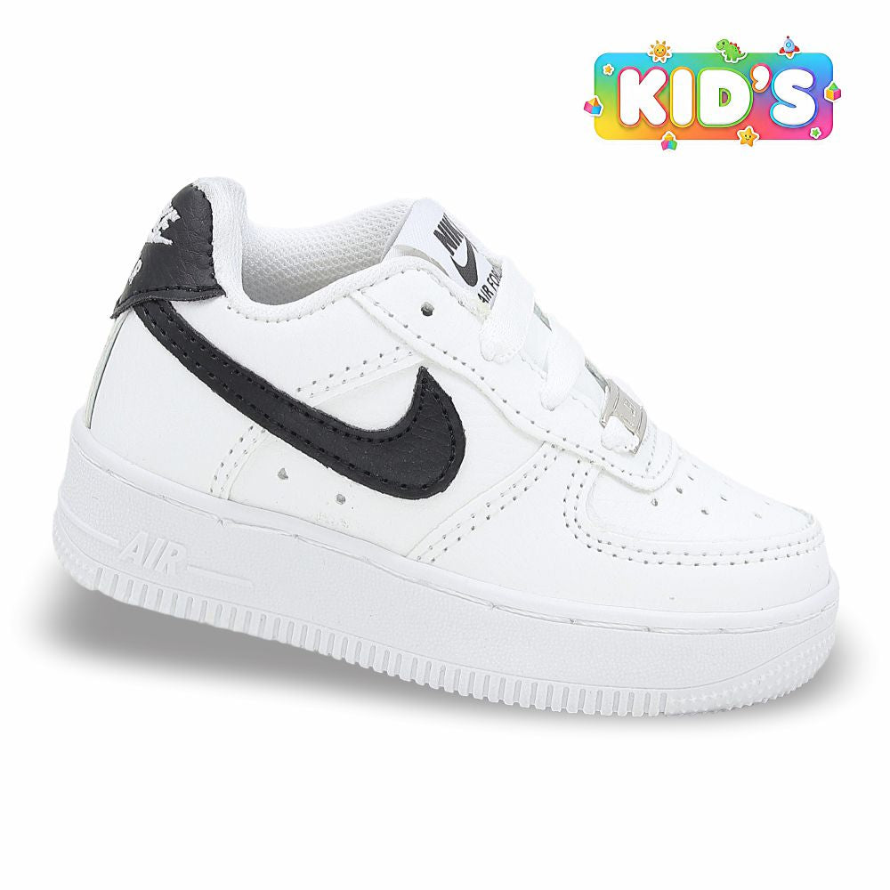 CALZADO URBANO REPLICA NIK AIR FORCE 1 L20 COLOR BLANCO NEGRO