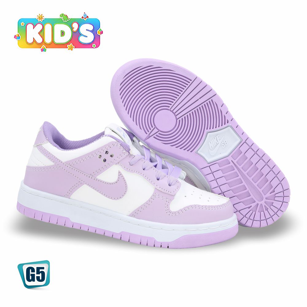 CALZADO URBANO KID´S REP NIK AIR FORC 6000G COLOR BLANCO LILA