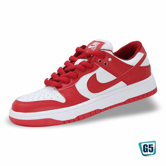 CALZADO URBANO REPLICA NIK DUNK G1 COLOR BLANCO ROJO