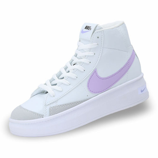 CALZADO URBANO REPLICA NIK BLAZER MID L20 COLOR BLANCO LILA