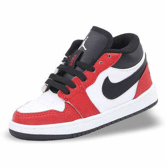 CALZADO URBANO REPLICA AIR JDAN COLOR NEGRO / BLANCO / ROJO