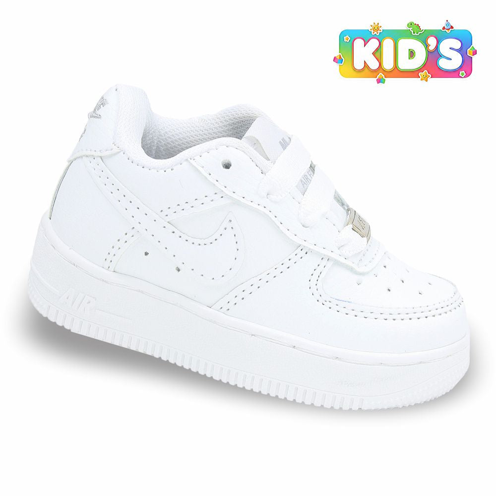 CALZADO URBANO KID´S REP NIK AIR FORC AF1C COLOR BLANCO TOTAL