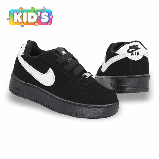 CALZADO URBANO KID´S REP NIK AIR FORC AF1C COLOR BLANCO NEGRO