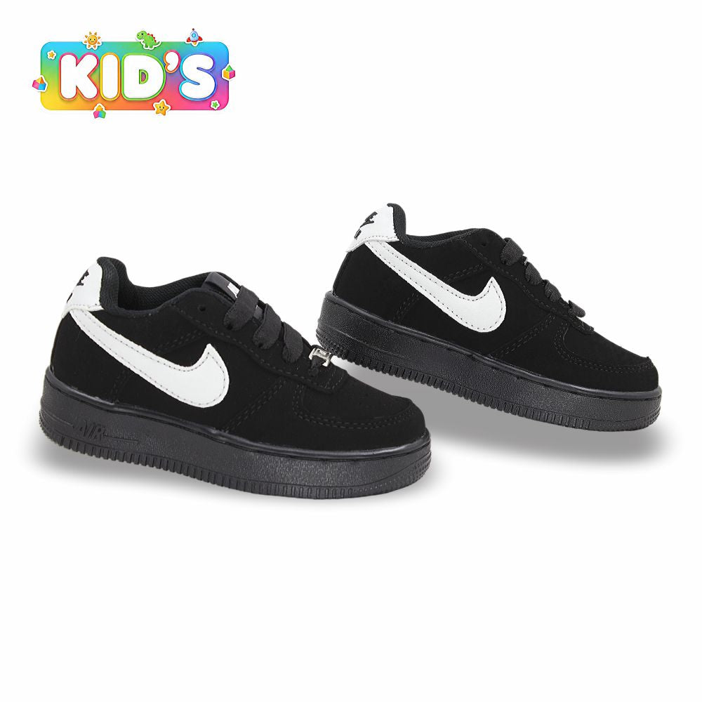 CALZADO URBANO KID´S REP NIK AIR FORC AF1C COLOR BLANCO NEGRO