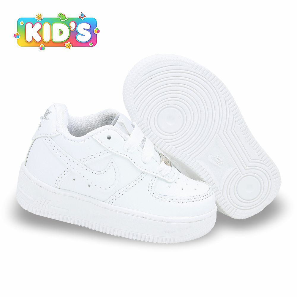 CALZADO URBANO KID´S REP NIK AIR FORC AF1C COLOR BLANCO TOTAL