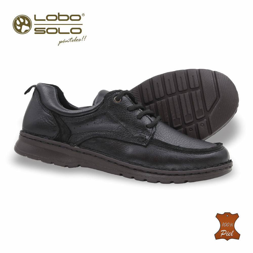 Zapato Formal de Piel mod. 9665 color Negro – LOBO SOLO