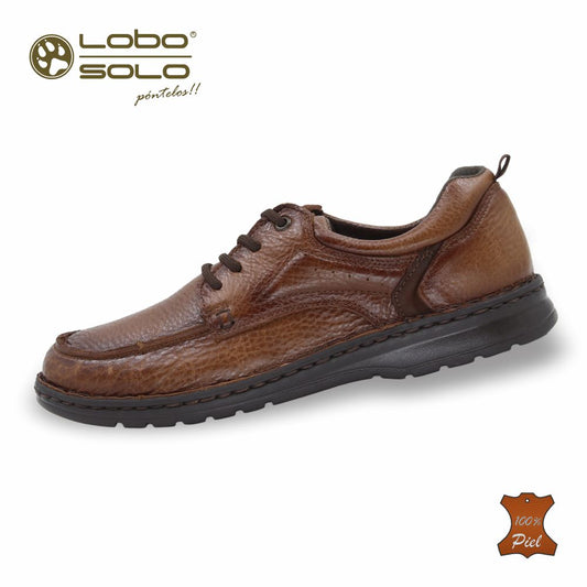 Zapato Formal de Piel mod. 9665 color Camel – LOBO SOLO