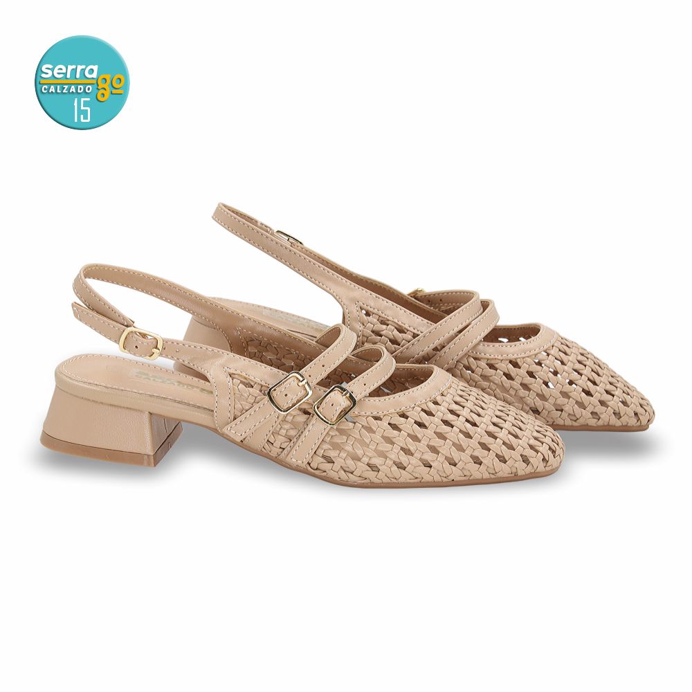 ZAPATILLA DE TACON, MODELO 813, COLOR MAQUILLAJE, CORRIDA 23 - 26