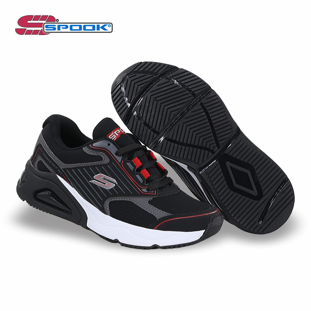 Tenis Deportivo Light mod. 1350 Color Negro / Rojo